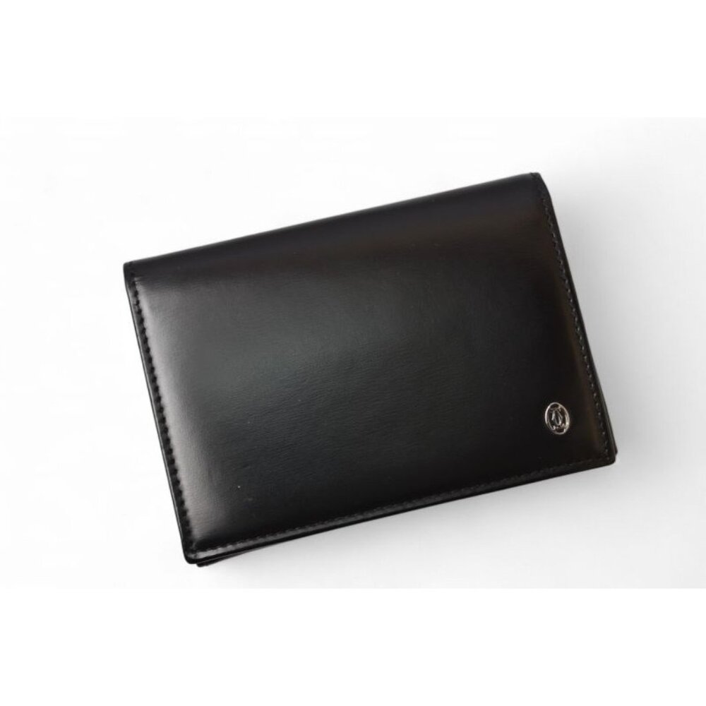 Cartier Card Case Business Card Holder Pass Case Pasha Pass Case Calf
